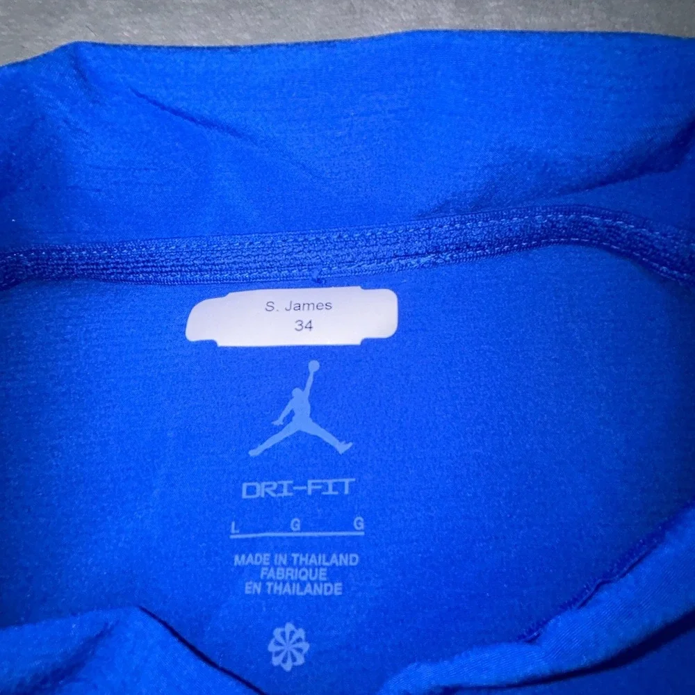 TEAM PLAYER ISSUED Men's L Jordan Jumpman Florida Gators Golf Polo Shirt Blue